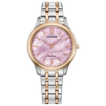 Citizen Eco-Drive Women's 34mm Two Tone Stainless Bracelet Watch - EM1216-55X