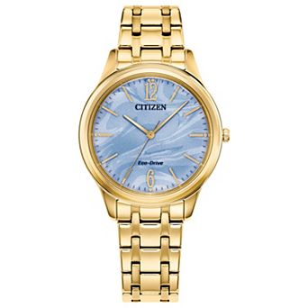 Citizen Classic Women's 34mm Eco-Drive Gold Tone Stainless Steel Watch - EM1212-56L