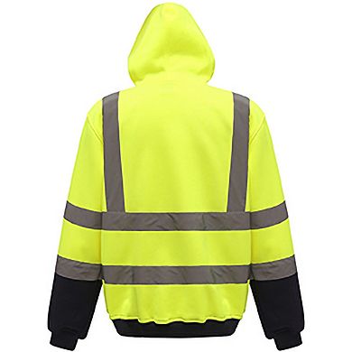 Yoko Mens Hi Vis Reflective Hoodie