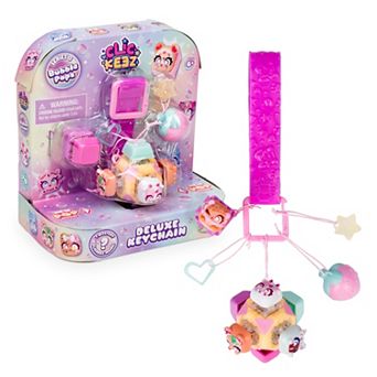 Pressman Clickeez Series 3 Bubble Pops Cube Deluxe Keychain - Styles May Vary