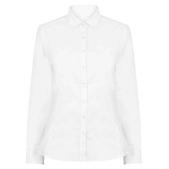 Henbury Womens/Ladies Modern Long Sleeve Oxford Shirt