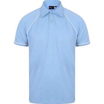 Finden And Hales Mens Performance Piped Polo Shirt