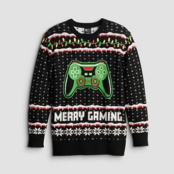 Boys 6-20 Merry Gaming Ugly Christmas Sweater