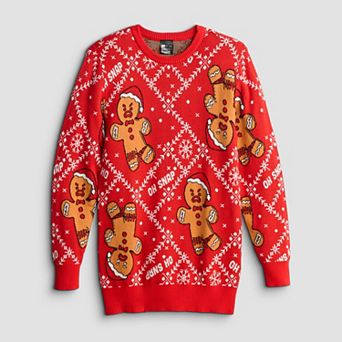 Boys 6-20 Oh Snap Gingerbread Man Ugly Christmas Sweater