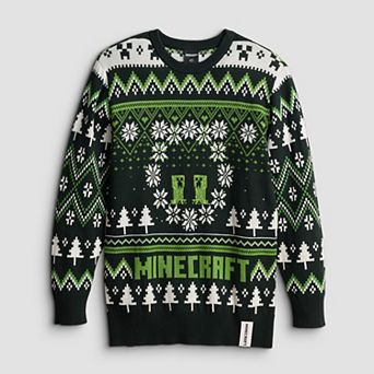 Boys 6-20 Minecraft Ugly Christmas Sweater