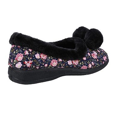 Fleet & Foster Womens/Ladies Goldfinch Floral Slippers