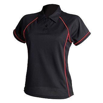 Finden & Hales Womens/Ladies Piped Performance Polo Shirt