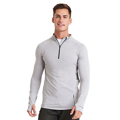 Awdis Mens Cool-Flex Half Zip Long-Sleeved Top