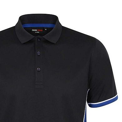 Finden & Hales Mens Contrast Panel Polo Shirt