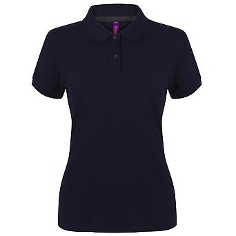 Henbury Womens/Ladies Cotton Pique Modern Polo Shirt