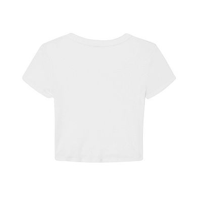 Bella + Canvas Womens/Ladies Micro-Rib Cropped T-Shirt