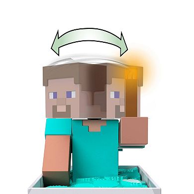 Mattel Minecraft Minecart RC with Steve, Turbo Boost & Lights