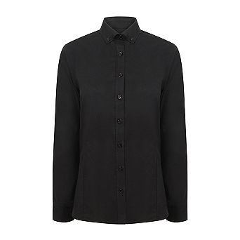 Henbury Womens/Ladies Modern Long Sleeve Oxford Shirt