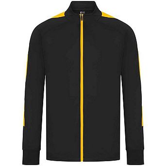 Finden & Hales Mens Contrast Panel Knitted Tracksuit Top