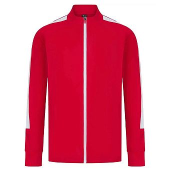 Finden & Hales Mens Contrast Panel Knitted Tracksuit Top
