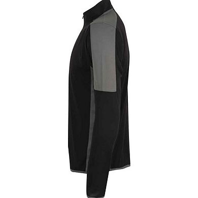 Finden & Hales Mens Contrast Zip Neck Midlayer Top