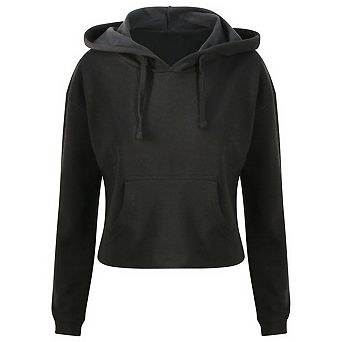 Awdis Womens/Ladies Girlie Cropped Hoodie