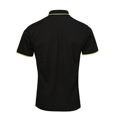 Premier Mens Contrast Coolchecker Polo Shirt