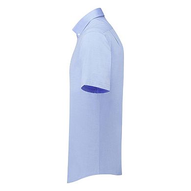Premier Mens Supreme Oxford Short-Sleeved Formal Shirt