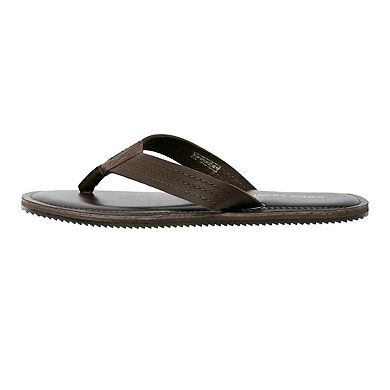 Jack And Jones Mens Washton Leather Flip Flops