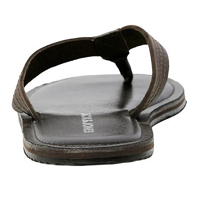 Jack And Jones Mens Washton Leather Flip Flops