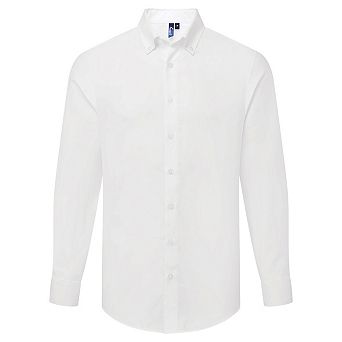Premier Mens Supreme Oxford Long-Sleeved Formal Shirt