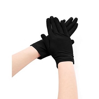 Women's Full Finger Costume Stretchy Wrist Length Gloves 5 Pairs