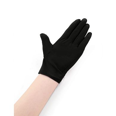 Women's Full Finger Costume Stretchy Wrist Length Gloves 5 Pairs