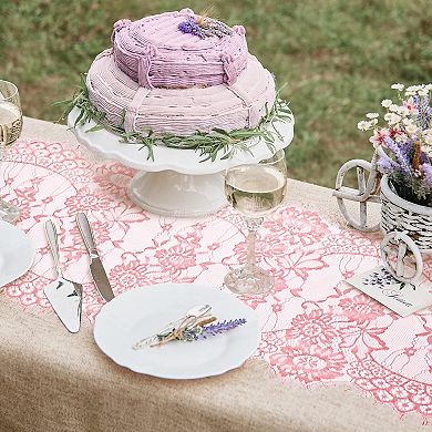 10-Pack Lace Table Runner Romantic Wedding & Party Decor