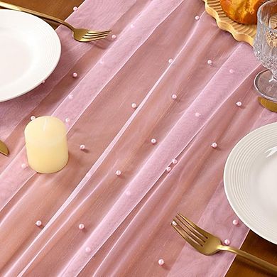 Sheer Tulle Table Runner Elegant Wedding & Party Decor