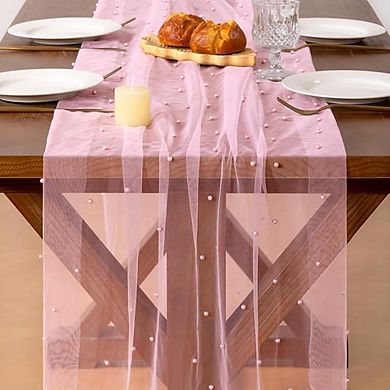 Sheer Tulle Table Runner Elegant Wedding & Party Decor