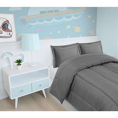 Soft Printed Microfiber Kids Comforter Set, Lightweight Breathable Bedding with Pillow Shams