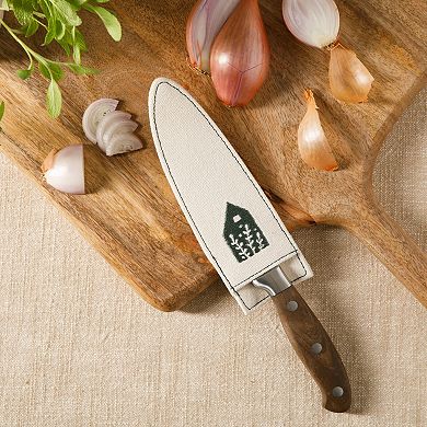 Bloomhouse 5 Inch German Steel Utility Knife with Walnut Wood Forged Handle