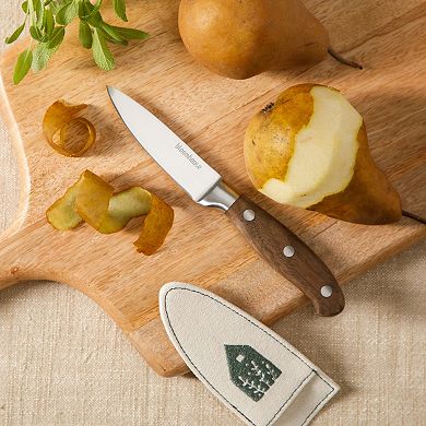 Bloomhouse 4 Inch German Steel Paring Knife with Forged Wood Handle