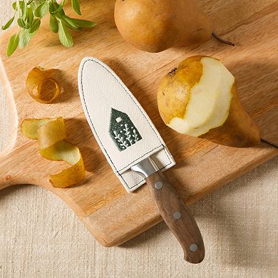 Bloomhouse 4 Inch German Steel Paring Knife with Forged Wood Handle