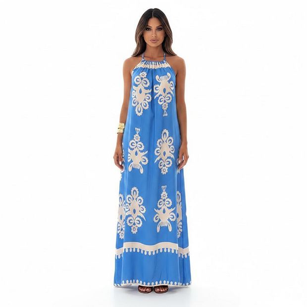 casual high slit maxi dress Dress Code High Slit Maxi Dress in White