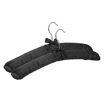 2 pc Satin Padded Hangers, Blouse Hangers for Clothing, Non-Slip Thicken
