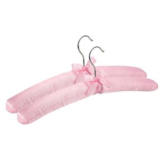 2 pc Satin Padded Hangers, Blouse Hangers for Clothing, Non-Slip Thicken
