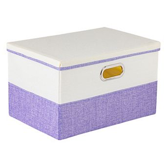 Storage Cube Fabric Storage Bin with Lids for Shelves Collapsible Storage Basket for Clothes