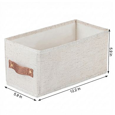 Storage Cube Fabric Storage Bin with Handles for Shelves Collapsible Storage Basket for Clothes