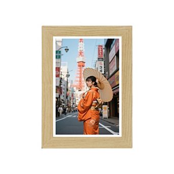 6.7x4.73x0.51 inch 1 pc Picture Frame, Crystal-Clear Display, Wood Frame