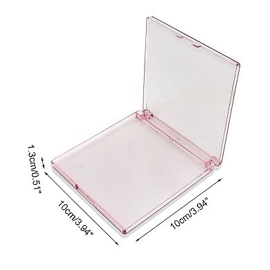 3.94"x3.94"x0.51" 1Pc Reusable Single Layer Square Storage Box
