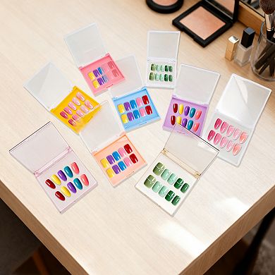 3.94"x3.94"x0.51" 1Pc Reusable Single Layer Square Storage Box