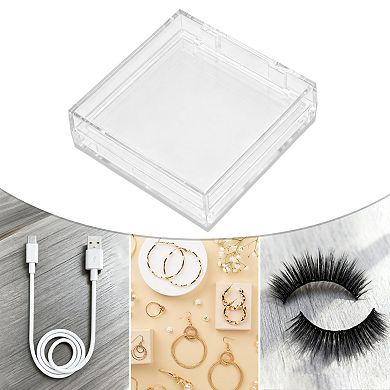 1Pc Double Layer Right Angle Storage Box