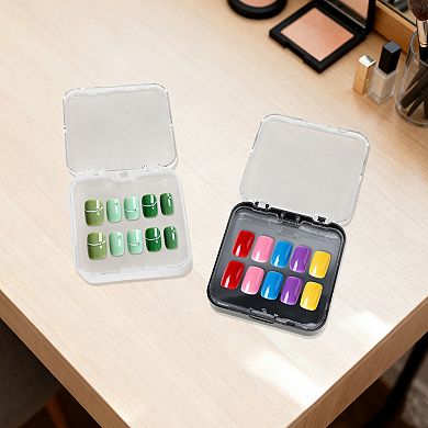 1Pc Double Layer Rounded Corner Storage Box