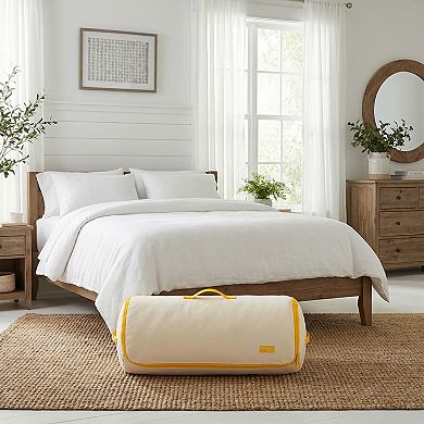 1 Pcs Clothes Storage Expandable Storage Bag Cylinder Moving Bag for Comforter with Handles