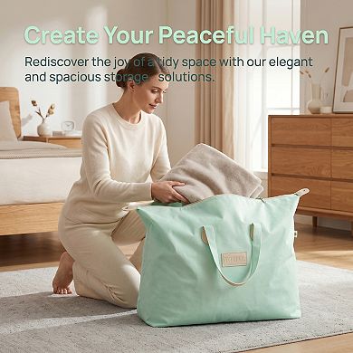 Foldable Storage Bag for Clothes Ideal for Organizing Clothing and Closet with Convenient Handles