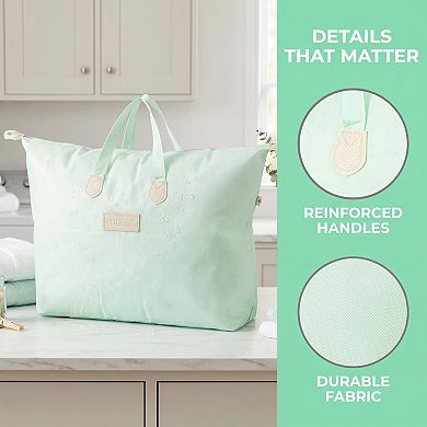 Foldable Storage Bag for Clothes Ideal for Organizing Clothing and Closet with Convenient Handles
