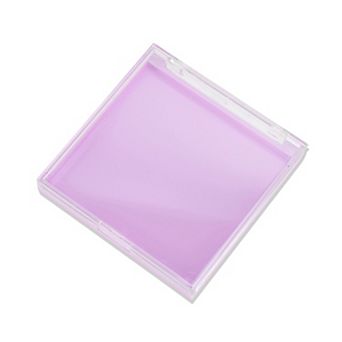 3.54"x3.54"x0.55" 1 pc Reusable Single Layer Square Storage Box