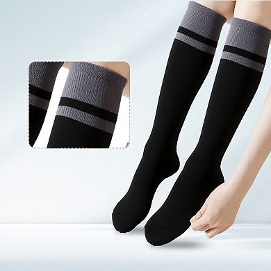 1Pair Pilates Socks with Non-Slip Grips, Yoga Socks for Barre Workout